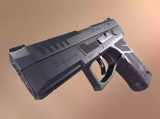 CZ P-09 C Pistol Low-poly 3D model