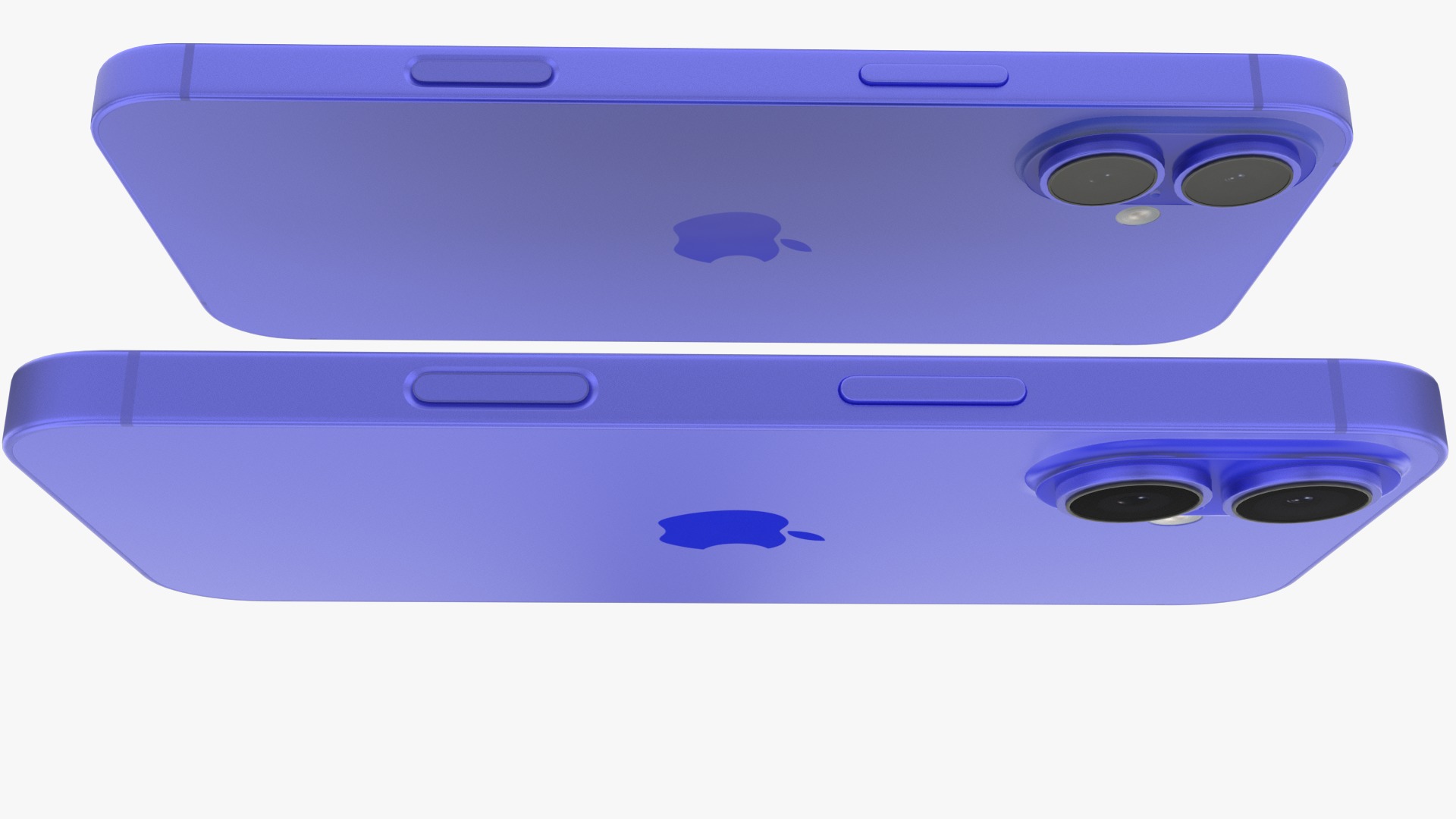 iPhone 16 and 16 Plus Ultramarine Low-poly 3D model_5