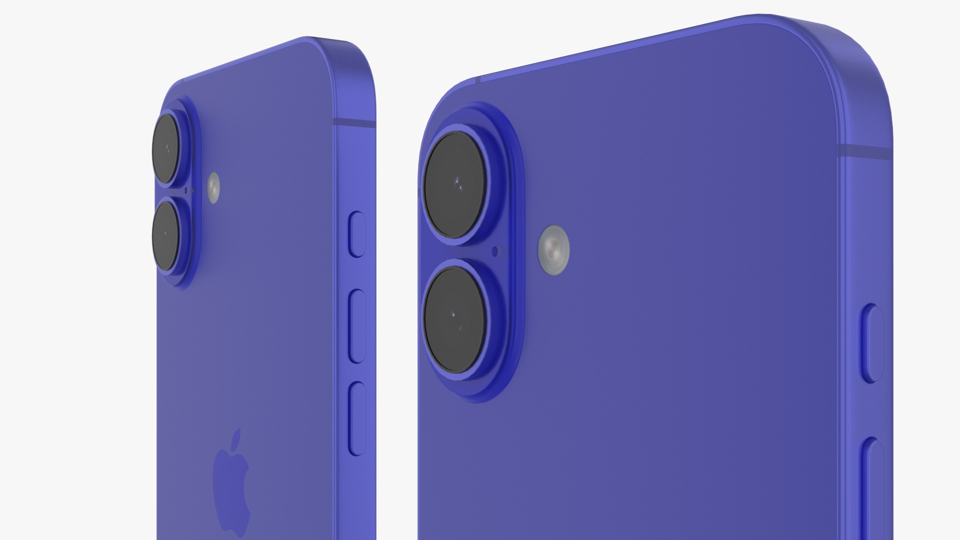 iPhone 16 and 16 Plus Ultramarine Low-poly 3D model_4