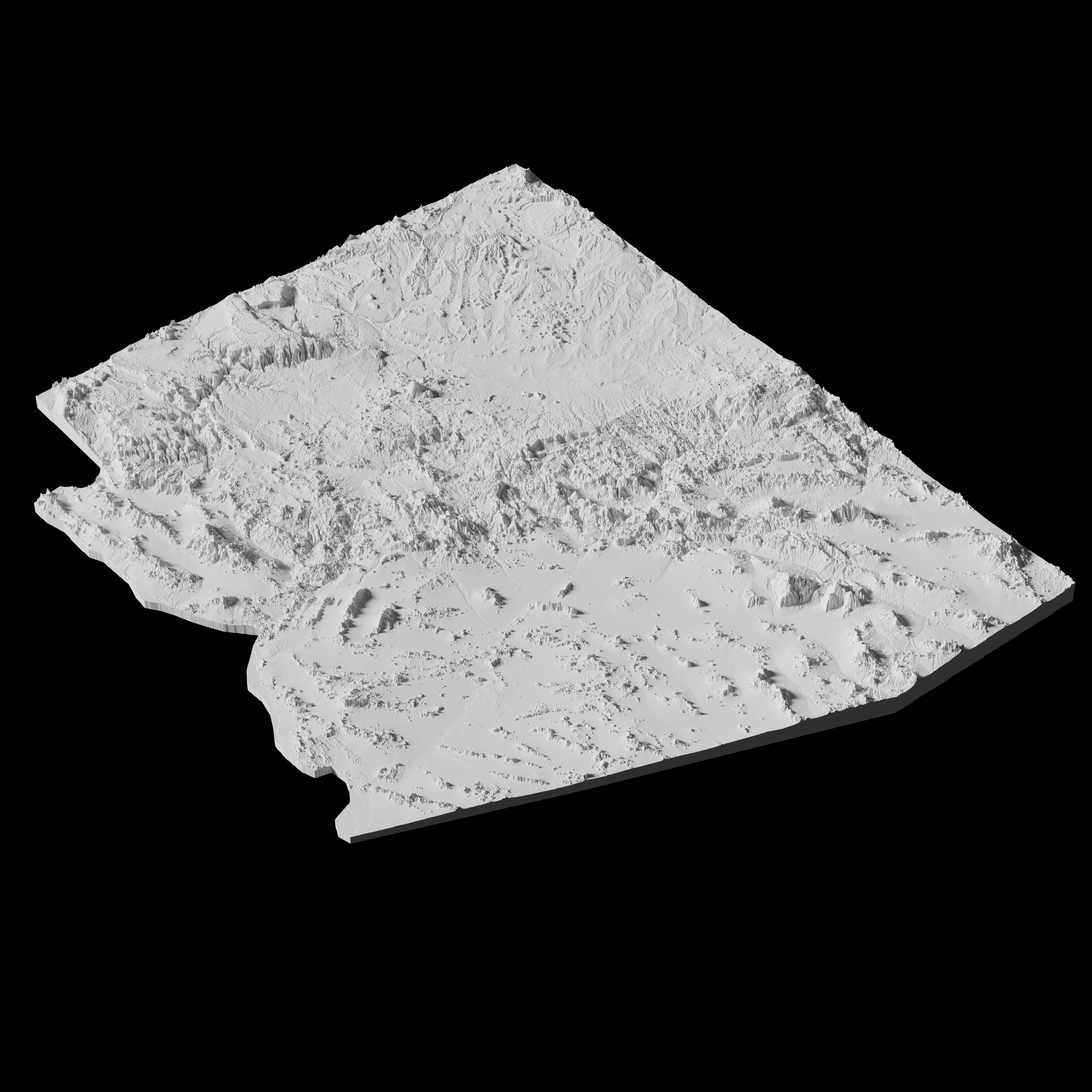USA State of Arizona Topographic Map - 3D Terrain Topography 3D print model_2