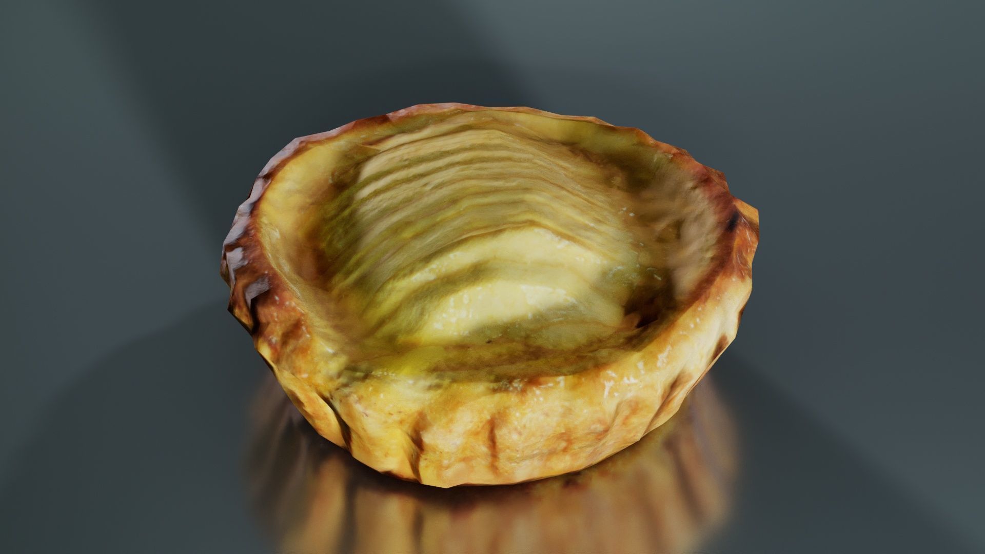 Apple Cake Low-poly 3D model_5