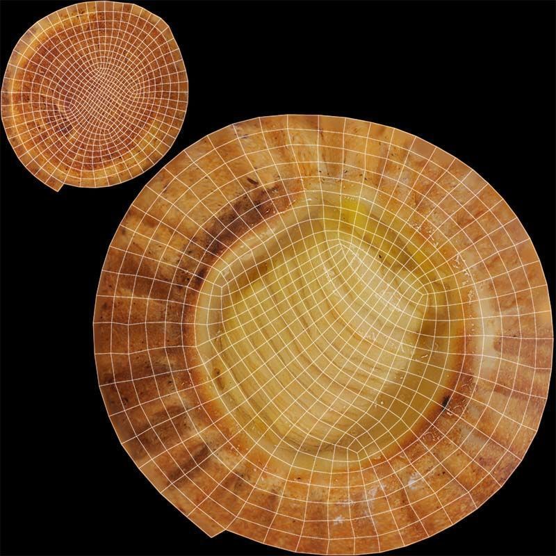 Apple Cake Low-poly 3D model_14