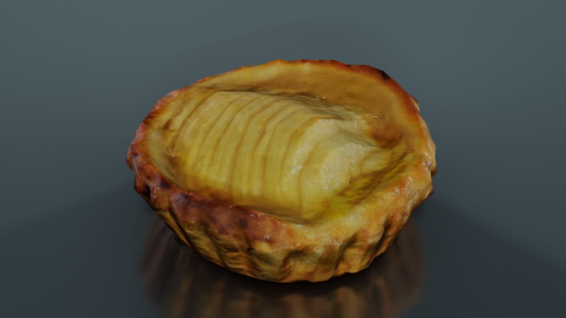 Apple Cake Low-poly 3D model_4