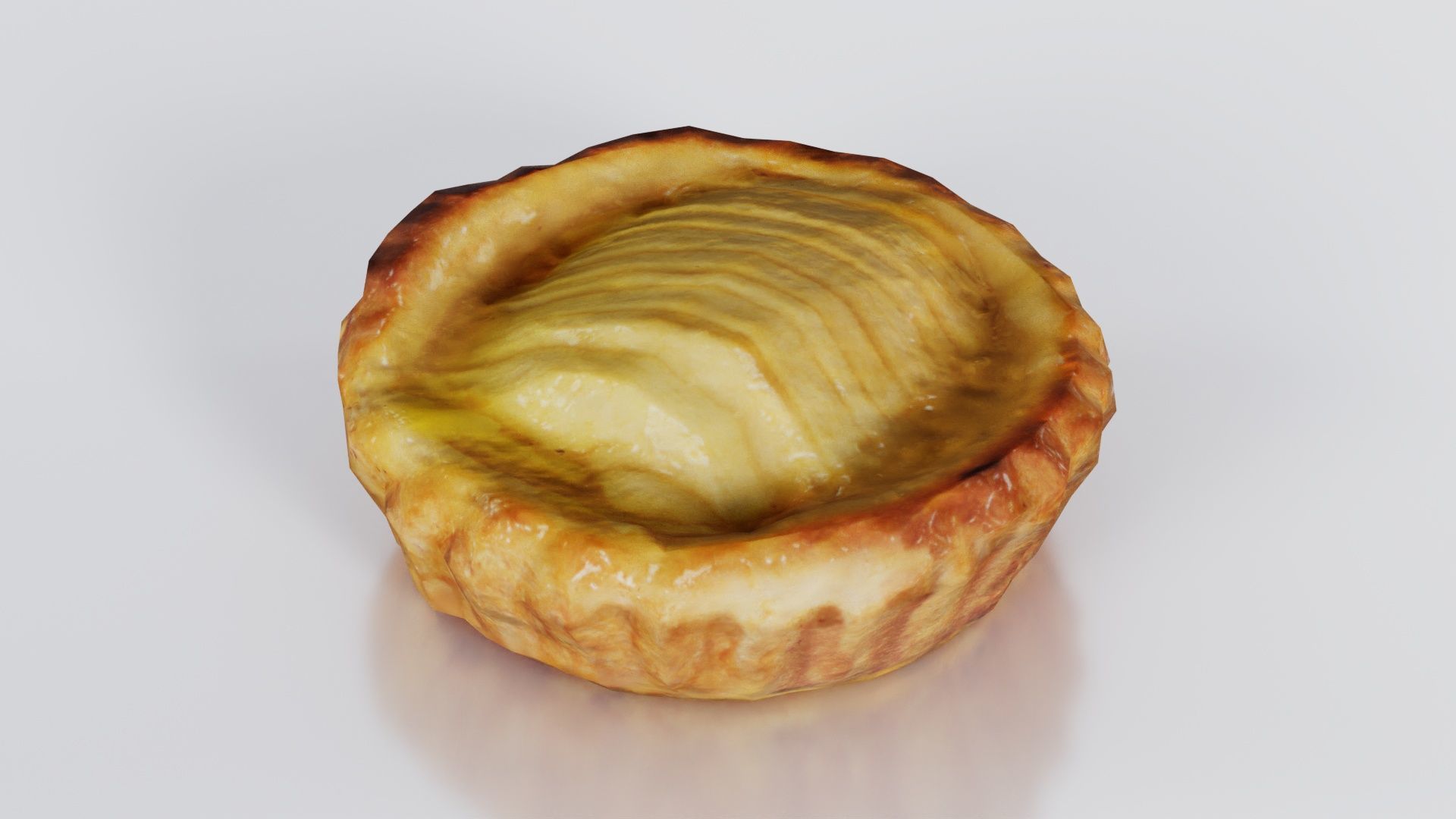 Apple Cake Low-poly 3D model_1