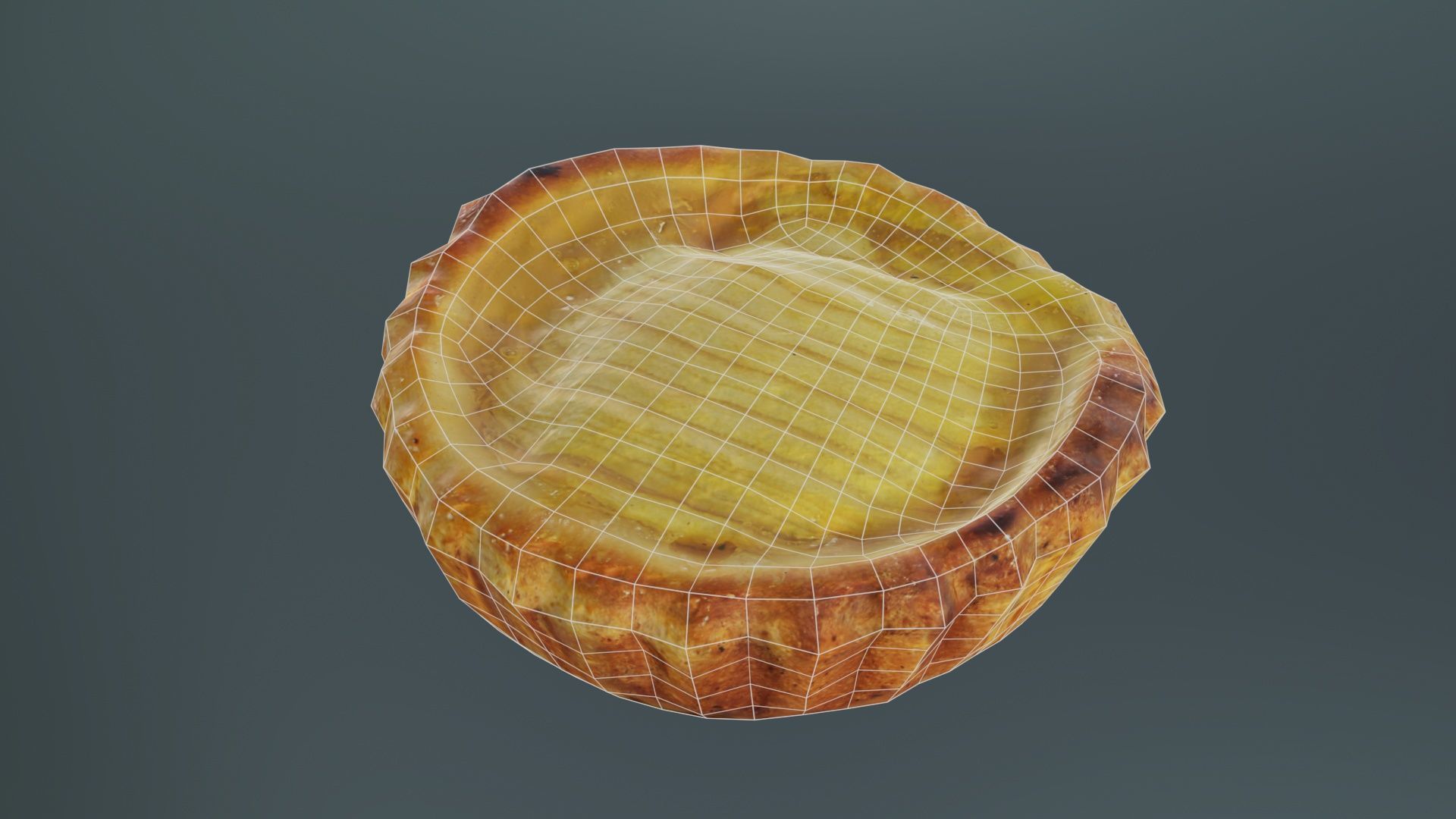 Apple Cake Low-poly 3D model_10