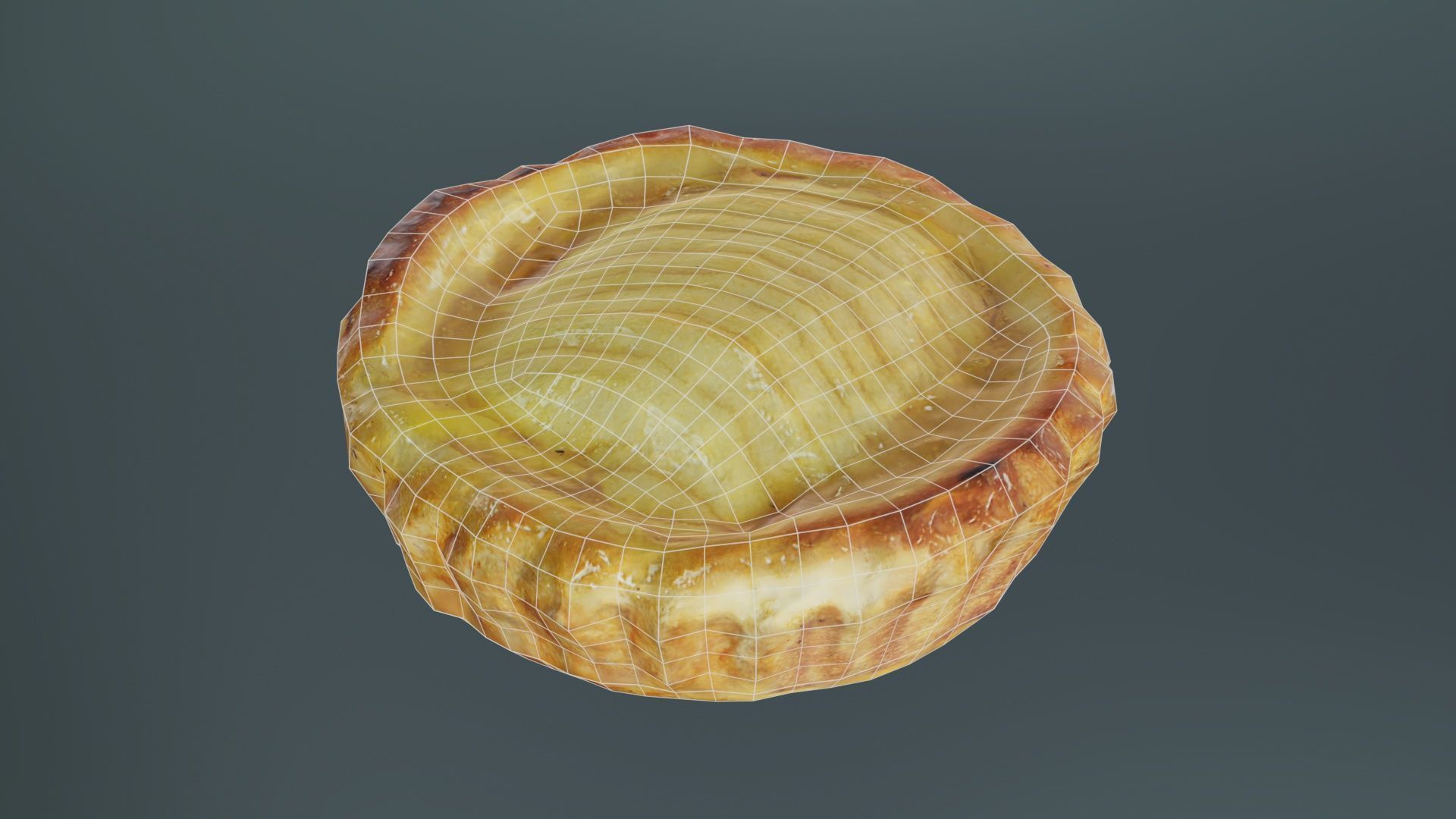 Apple Cake Low-poly 3D model_9