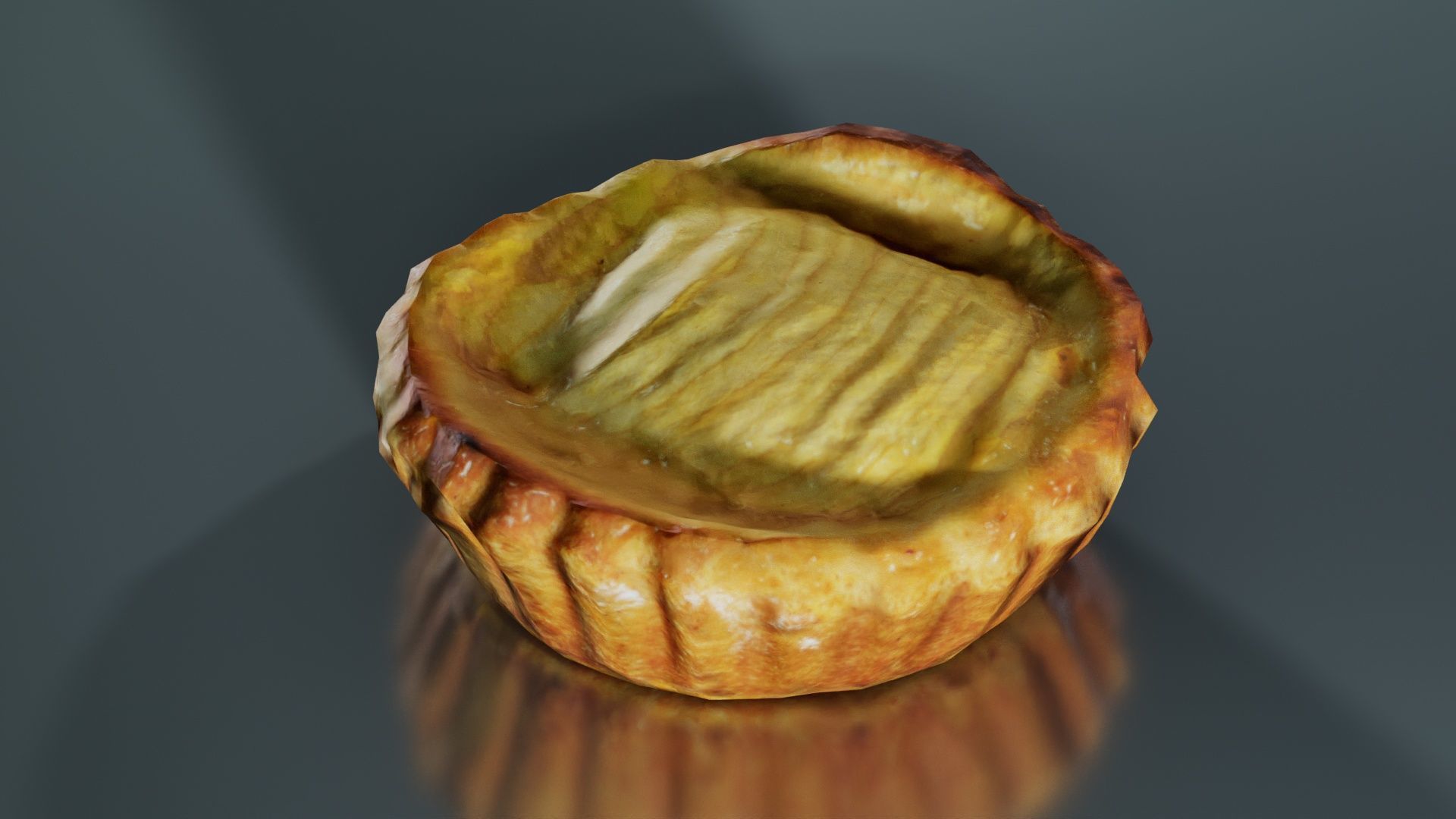Apple Cake Low-poly 3D model_2