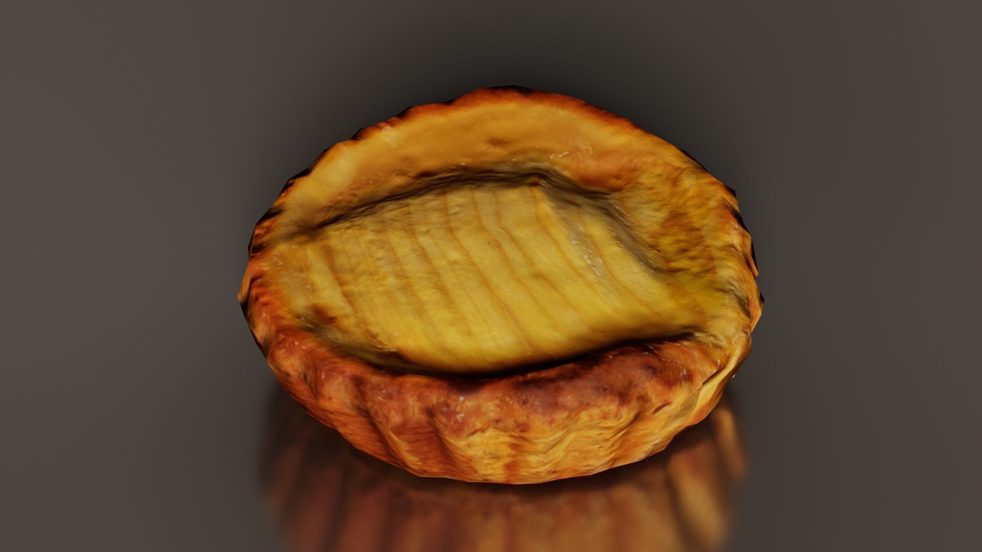 Apple Cake Low-poly 3D model_3