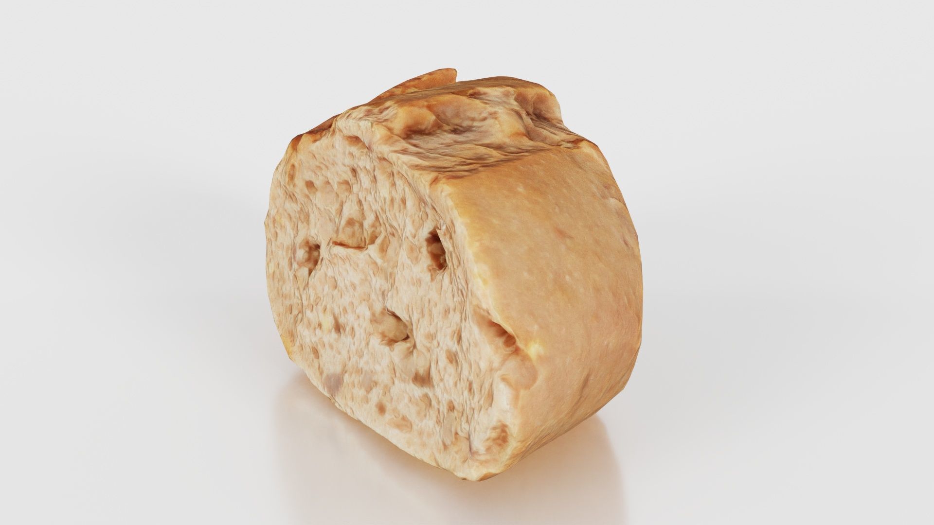 Bread Sliced Brown 1 Low-poly 3D model_26