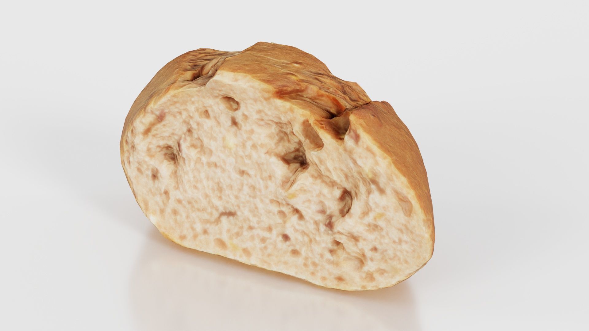 Bread Sliced Brown 1 Low-poly 3D model_21