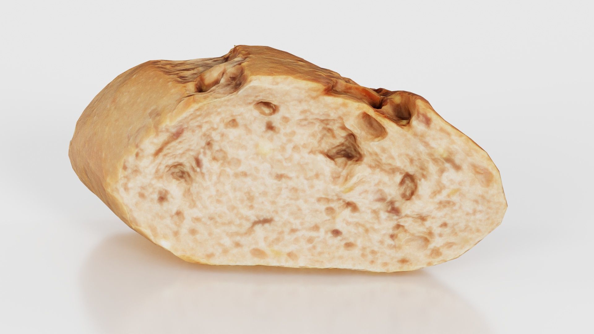 Bread Sliced Brown 1 Low-poly 3D model_22
