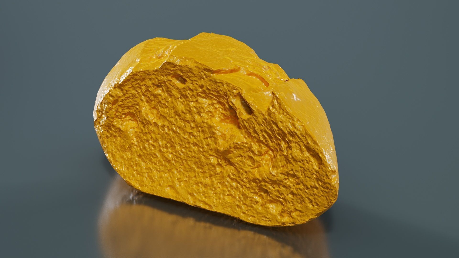 Bread Sliced Brown 1 Low-poly 3D model_13