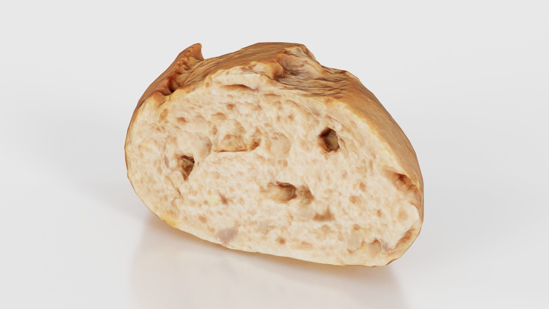 Bread Sliced Brown 1 Low-poly 3D model_15