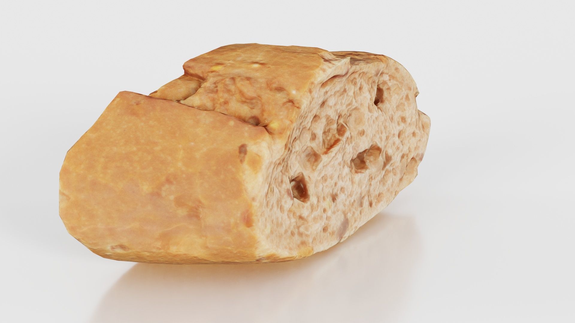 Bread Sliced Brown 1 Low-poly 3D model_18