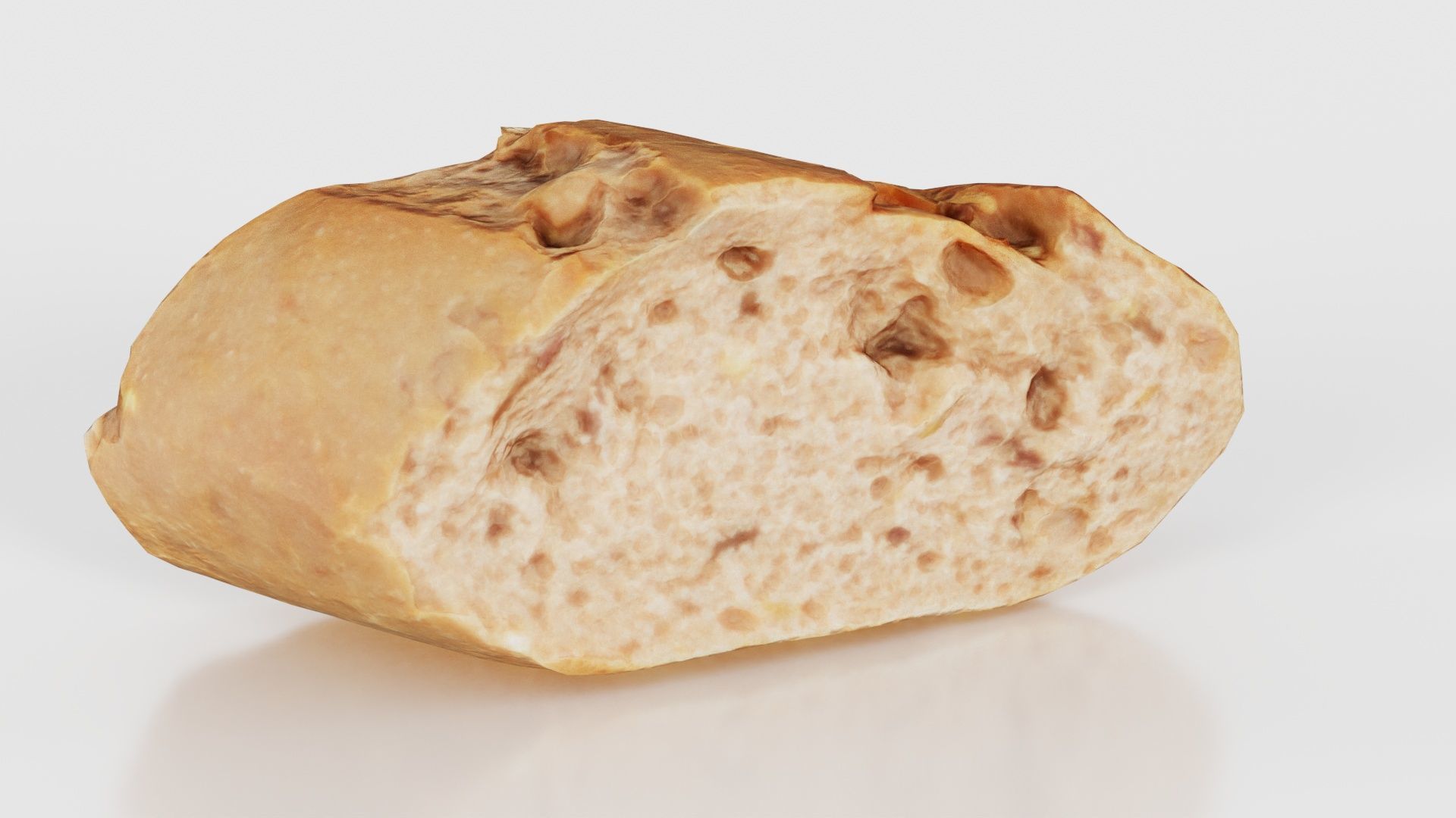 Bread Sliced Brown 1 Low-poly 3D model_23
