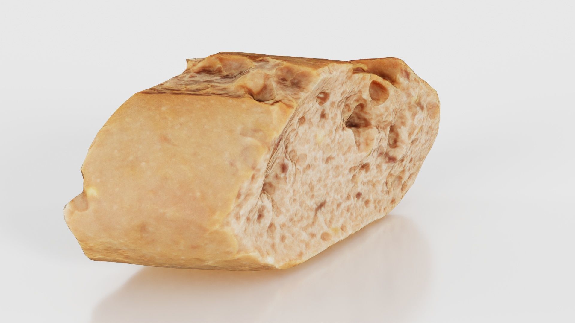 Bread Sliced Brown 1 Low-poly 3D model_24