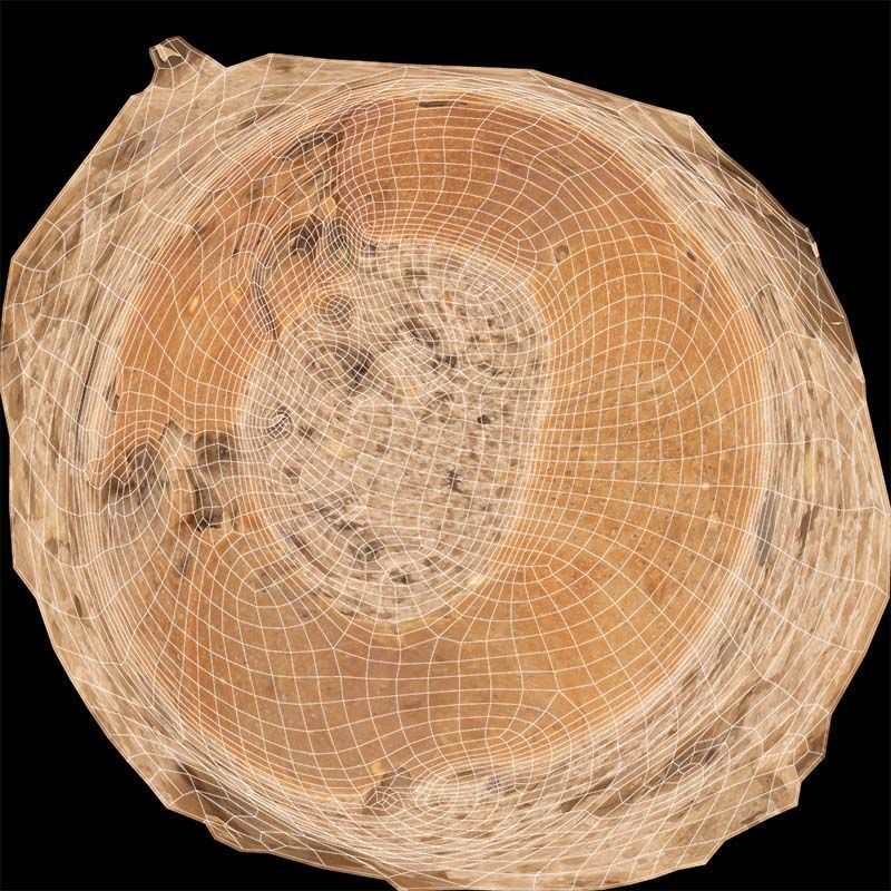 Bread Sliced Brown 1 Low-poly 3D model_14