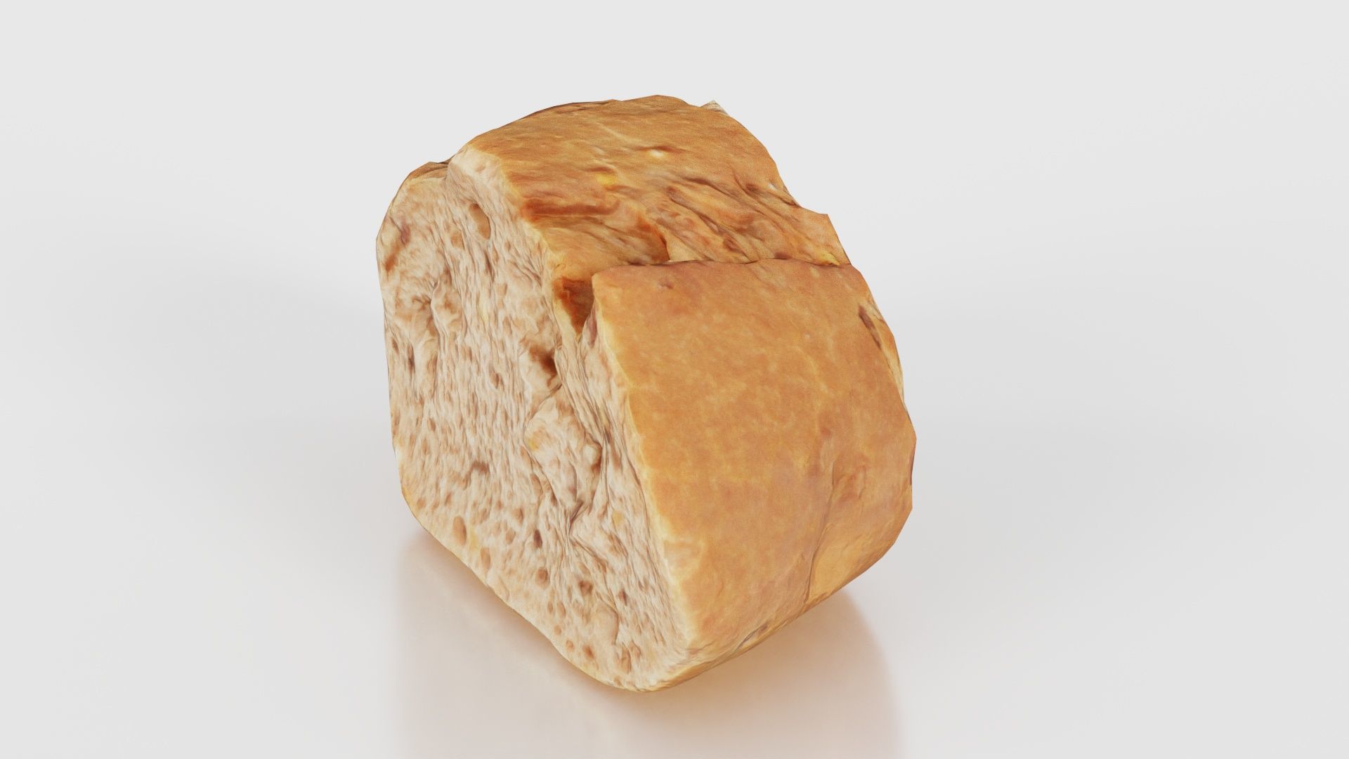 Bread Sliced Brown 1 Low-poly 3D model_20