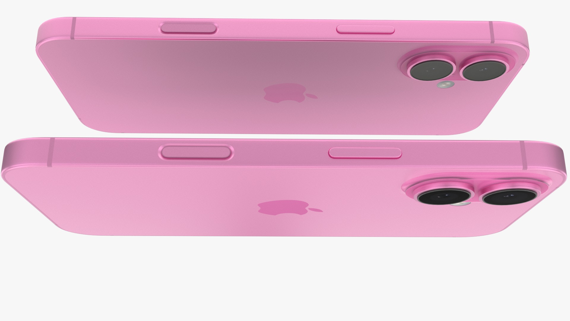 iPhone 16 and 16 Plus Pink Low-poly 3D model_3