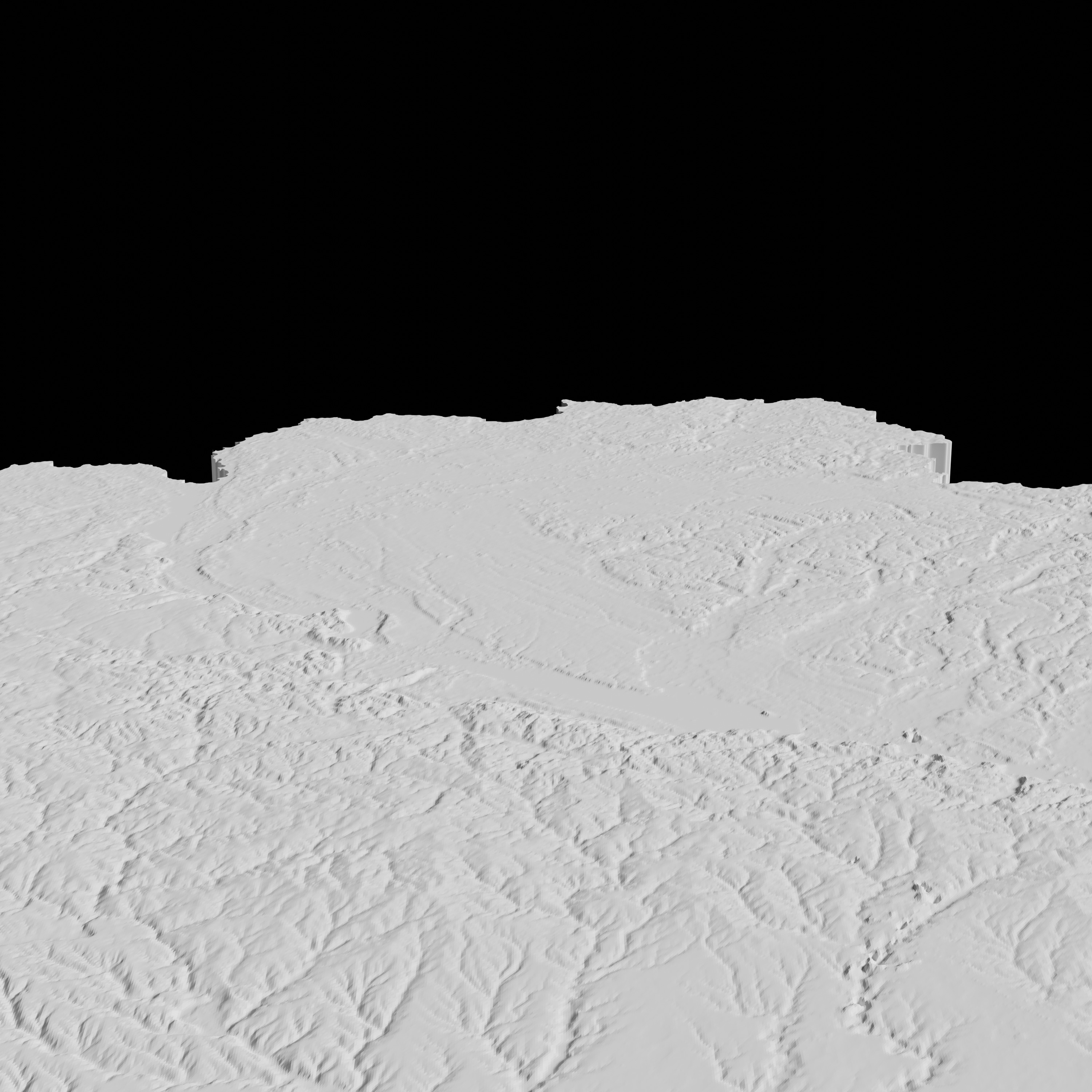 Ukraine Topographic Map - 3D Terrain Topography of Ukraine 3D print model_2