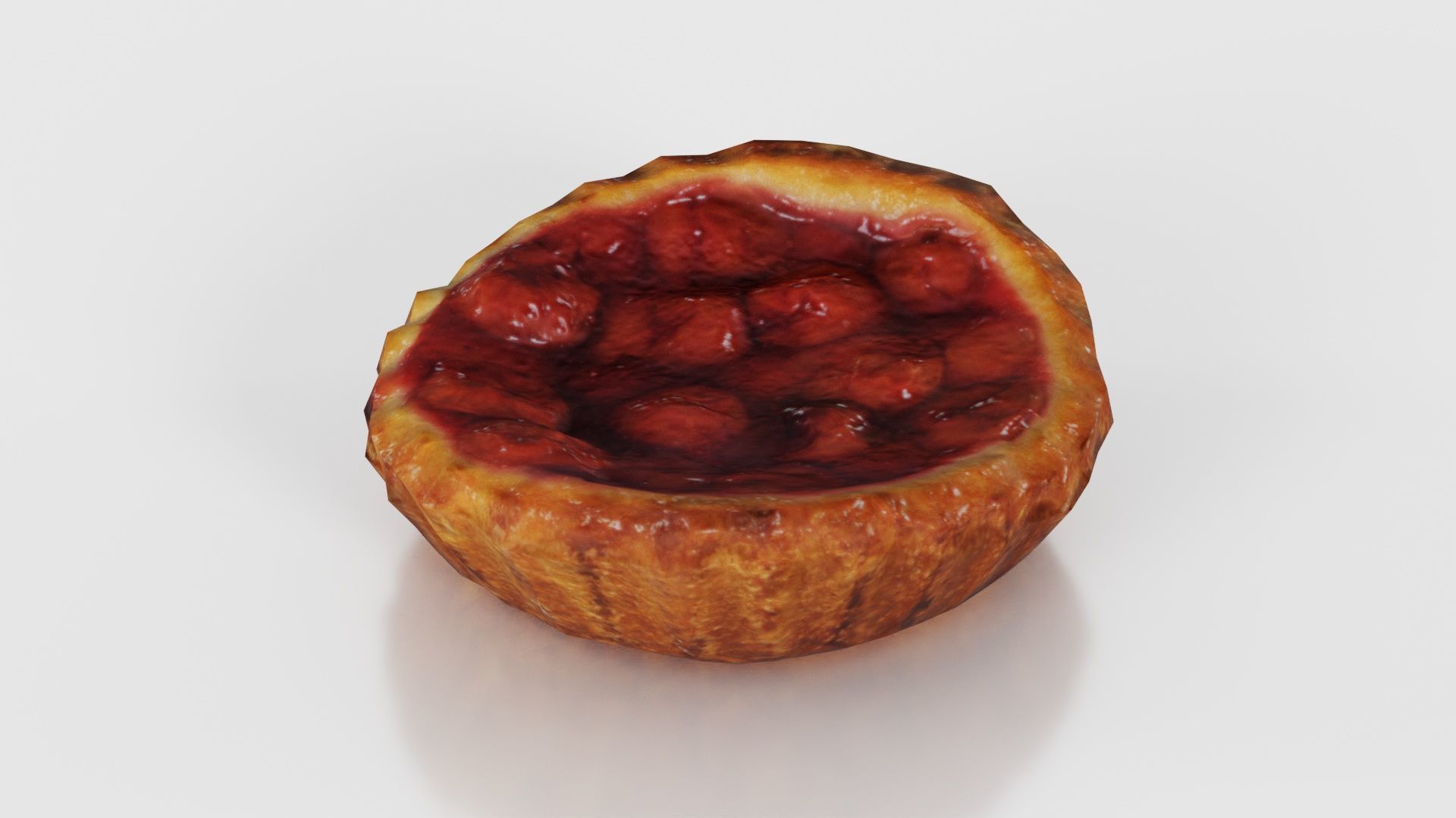 Cherry Cake Low-poly 3D model_25