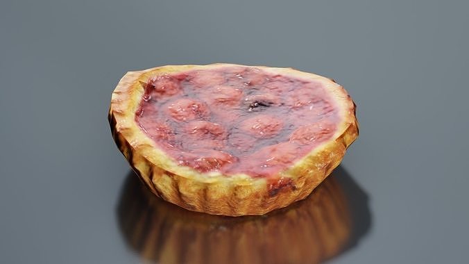 Cherry Cake Low-poly 3D model 6