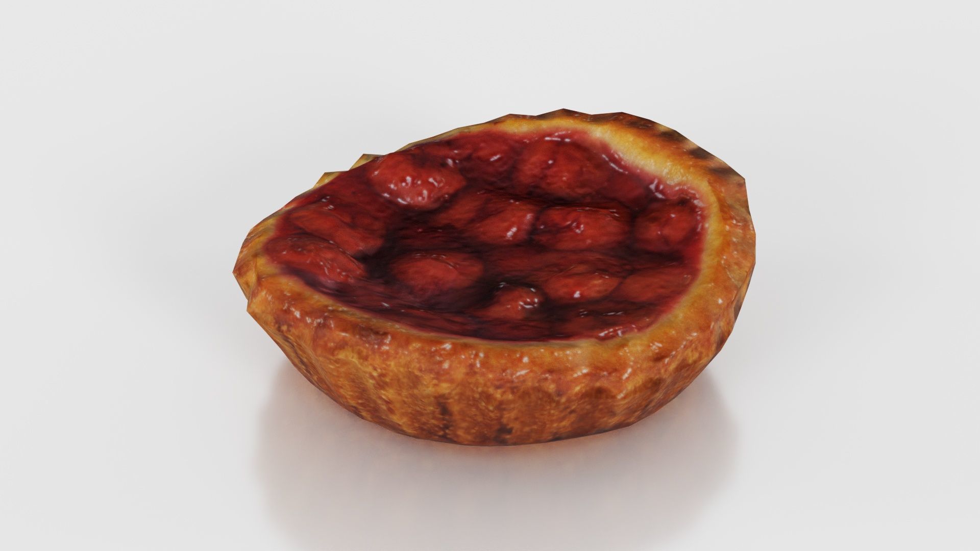 Cherry Cake Low-poly 3D model_24