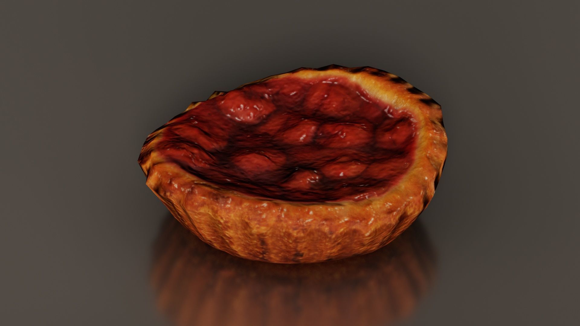 Cherry Cake Low-poly 3D model_7