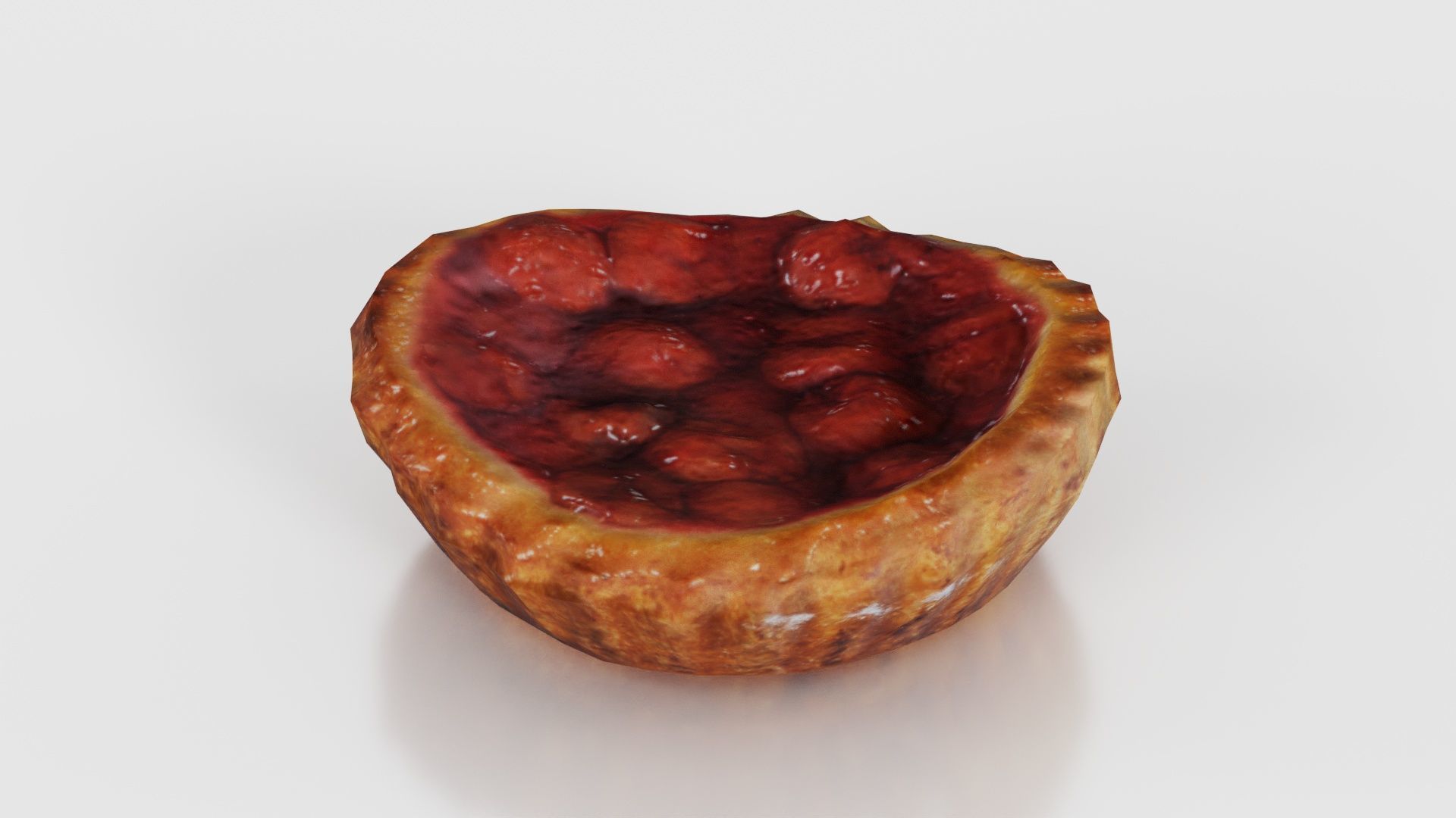 Cherry Cake Low-poly 3D model_22