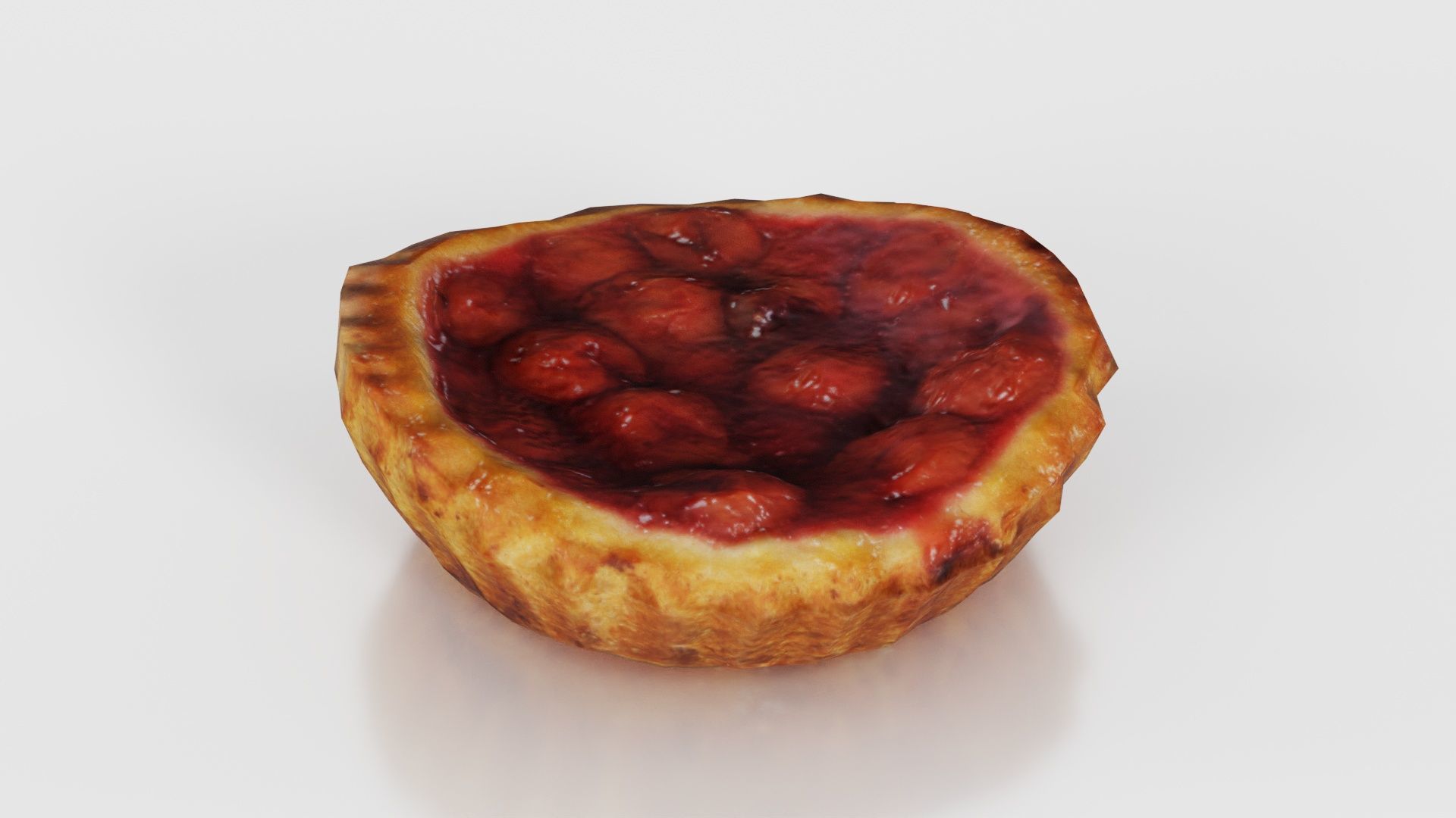Cherry Cake Low-poly 3D model_17