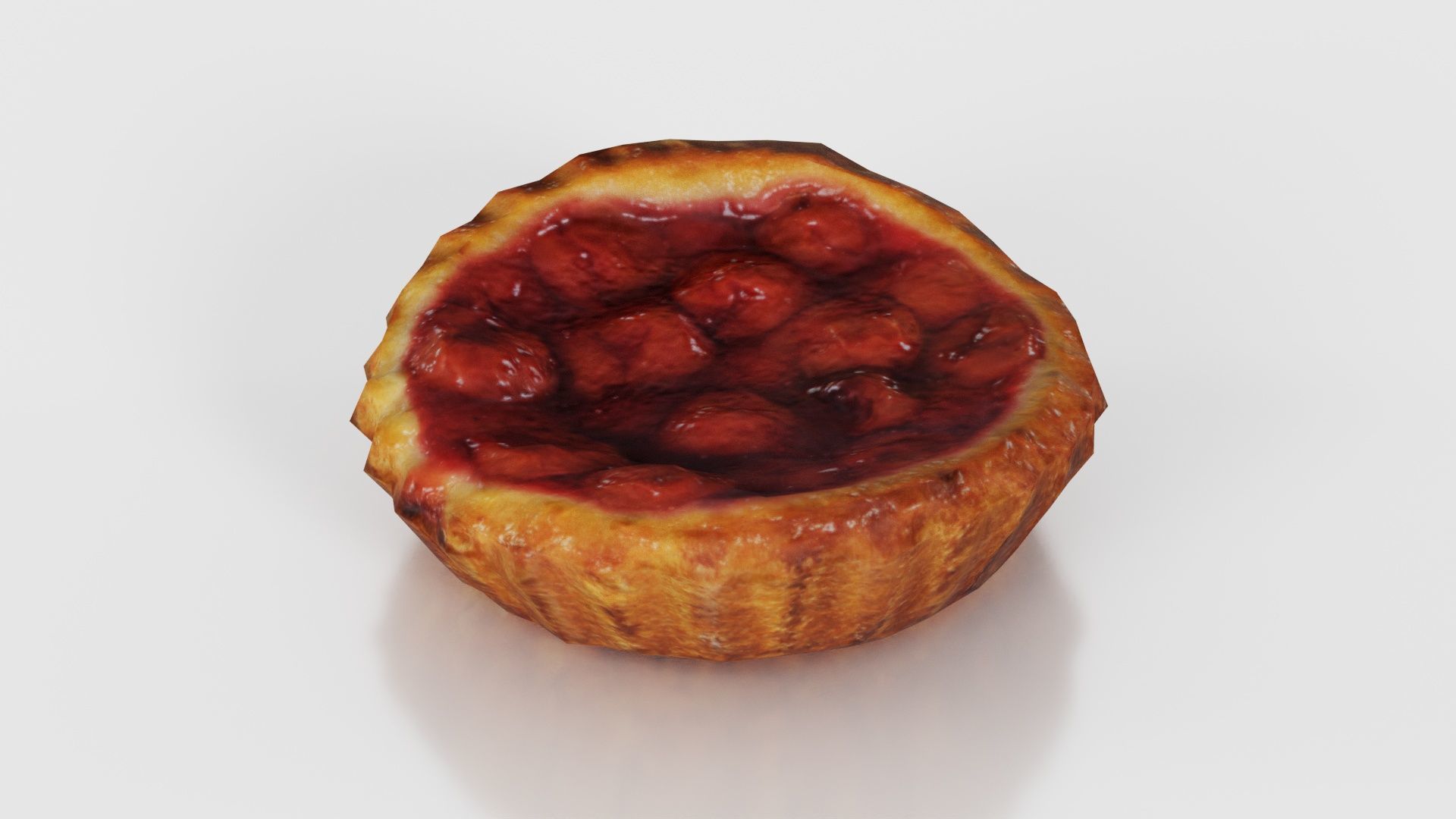 Cherry Cake Low-poly 3D model_26