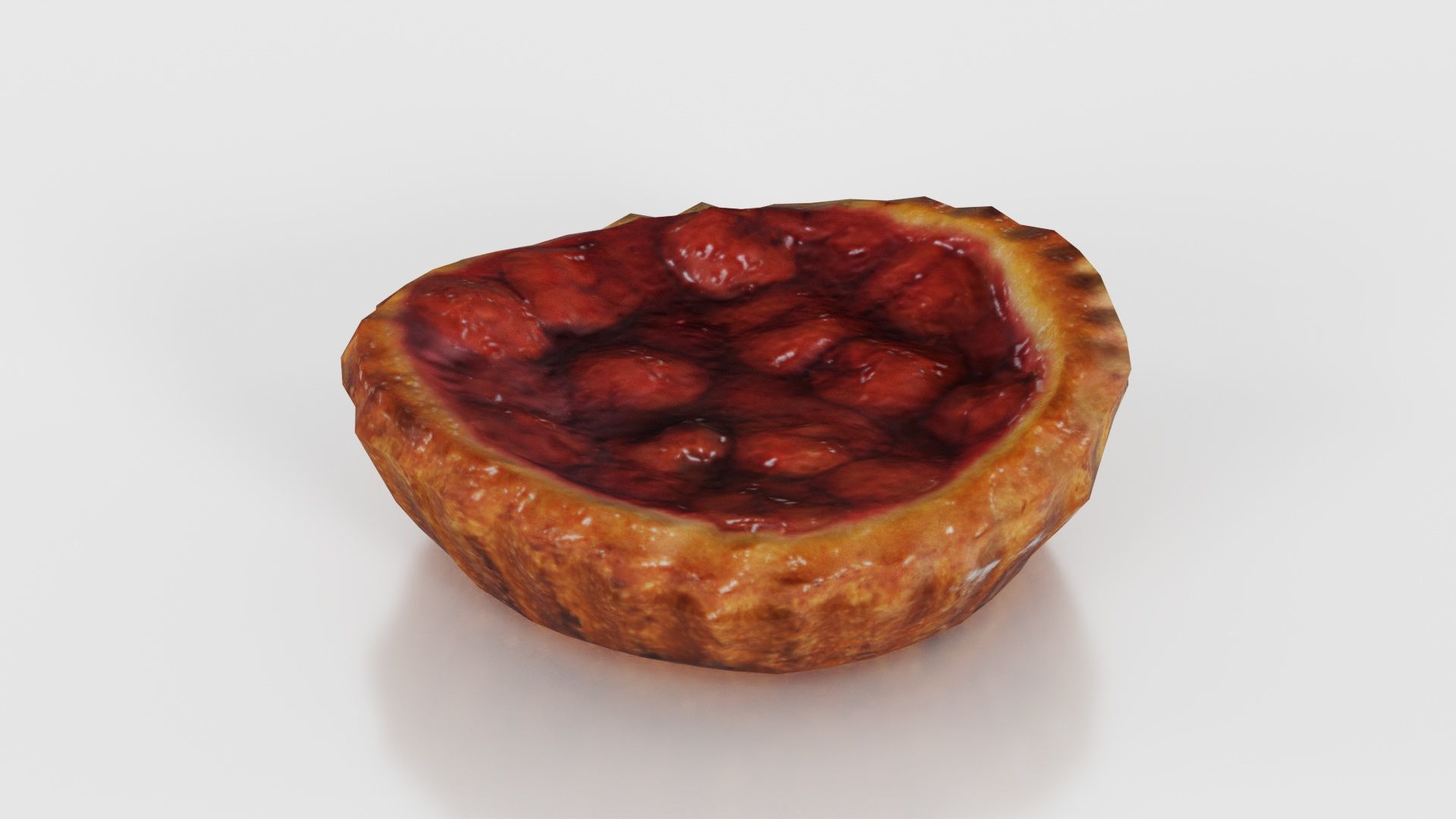 Cherry Cake Low-poly 3D model_23