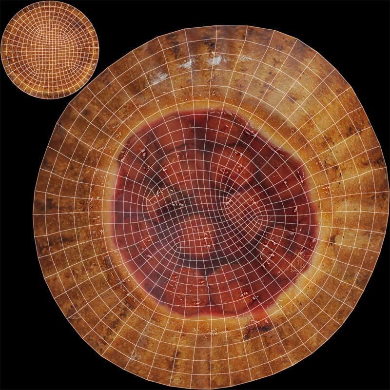 Cherry Cake Low-poly 3D model_14