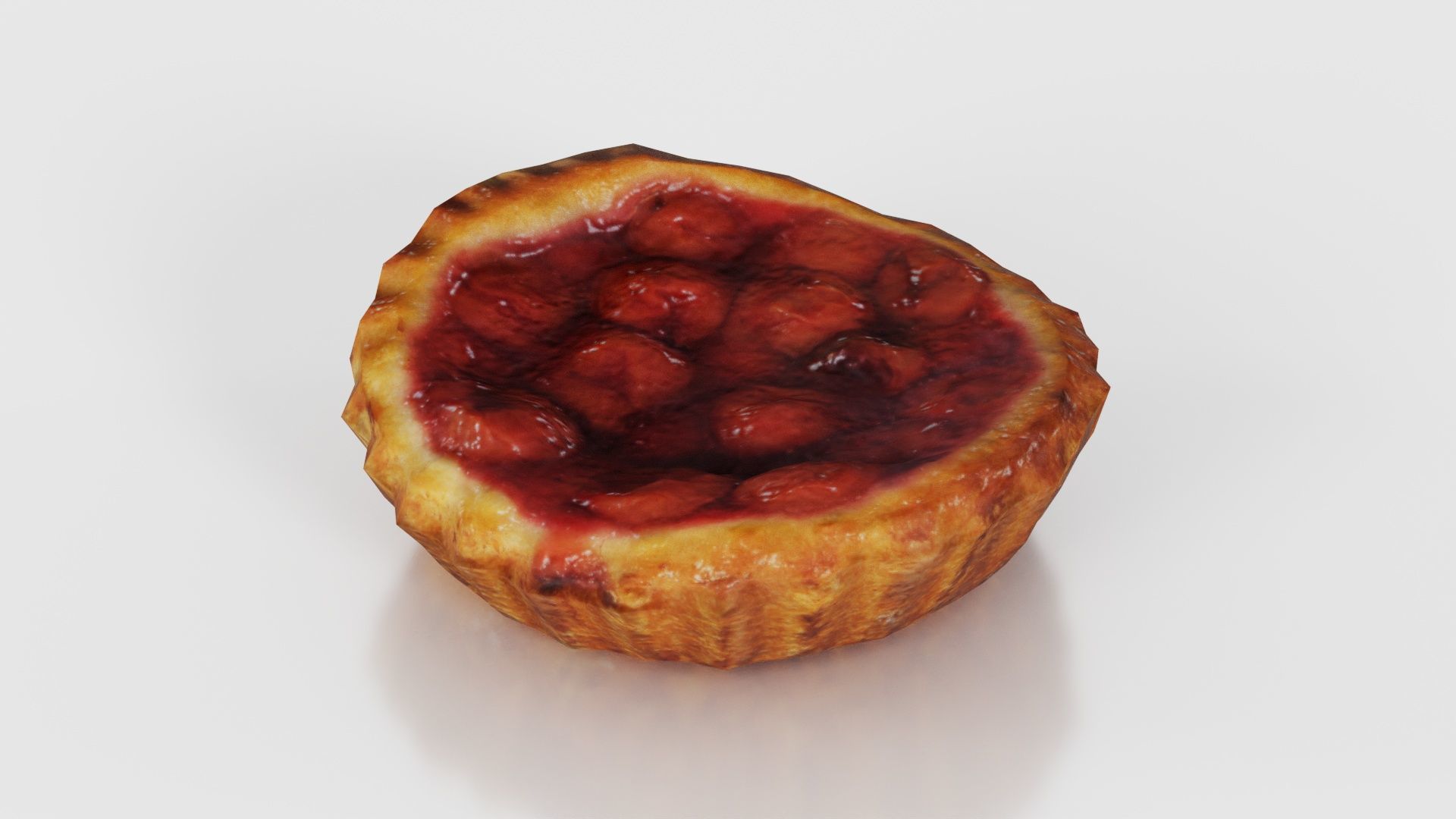 Cherry Cake Low-poly 3D model_15