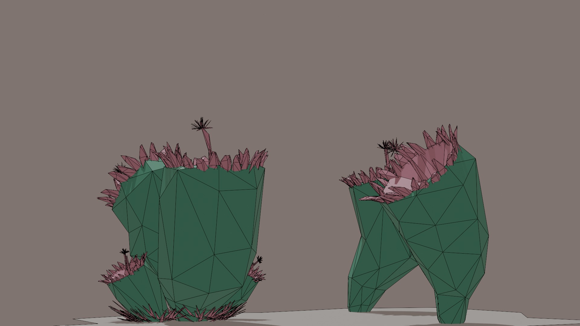 Low-poly stylized sci-fi plants 2 Low-poly 3D model_7