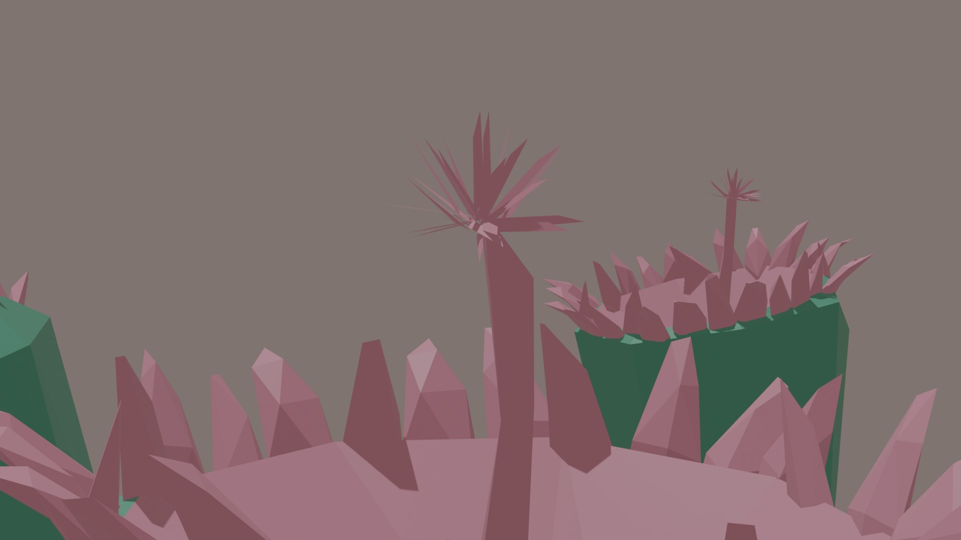 Low-poly stylized sci-fi plants 2 Low-poly 3D model_5