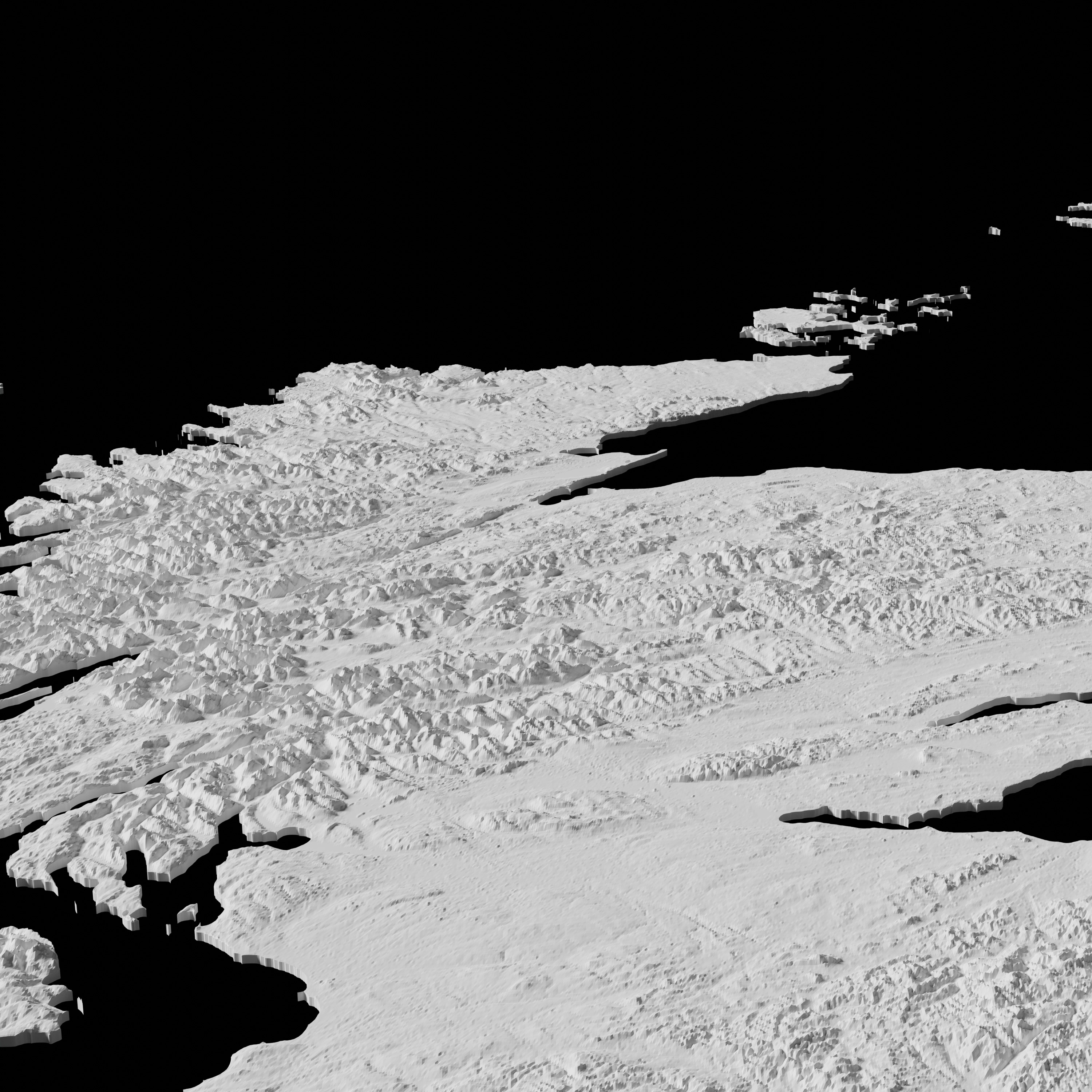 Scotland Topographic Map - 3D Terrain Topography of Scotland 3D print model_1