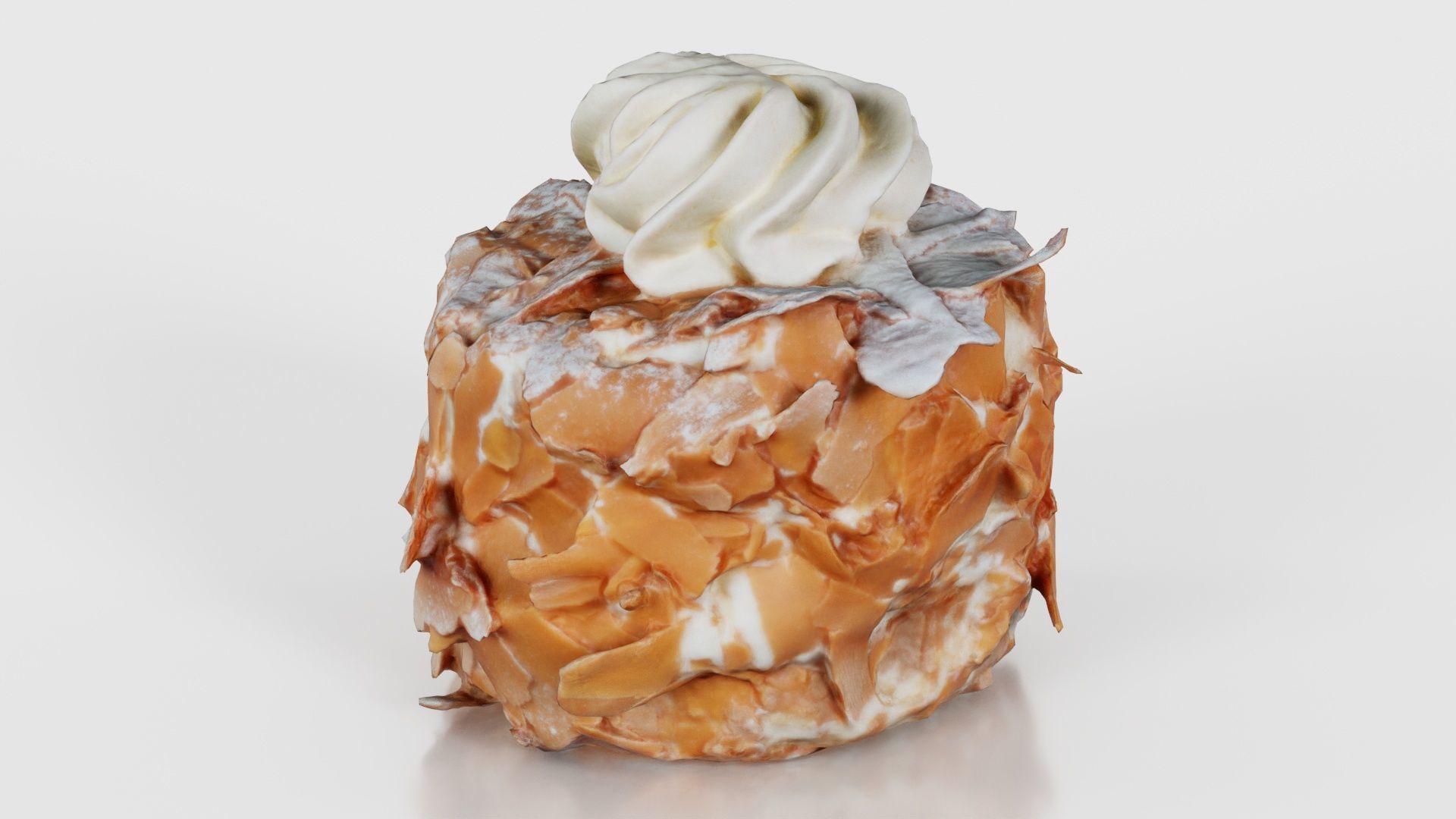 Chocolate Flakes Cake Low-poly 3D model_17