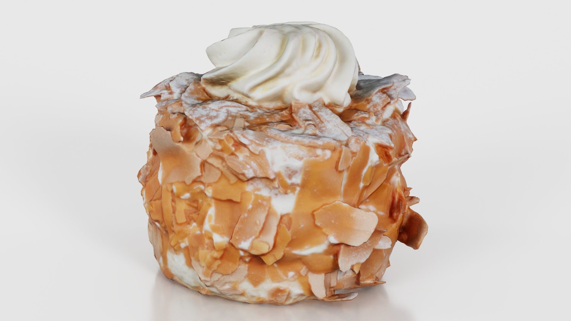 Chocolate Flakes Cake Low-poly 3D model_20