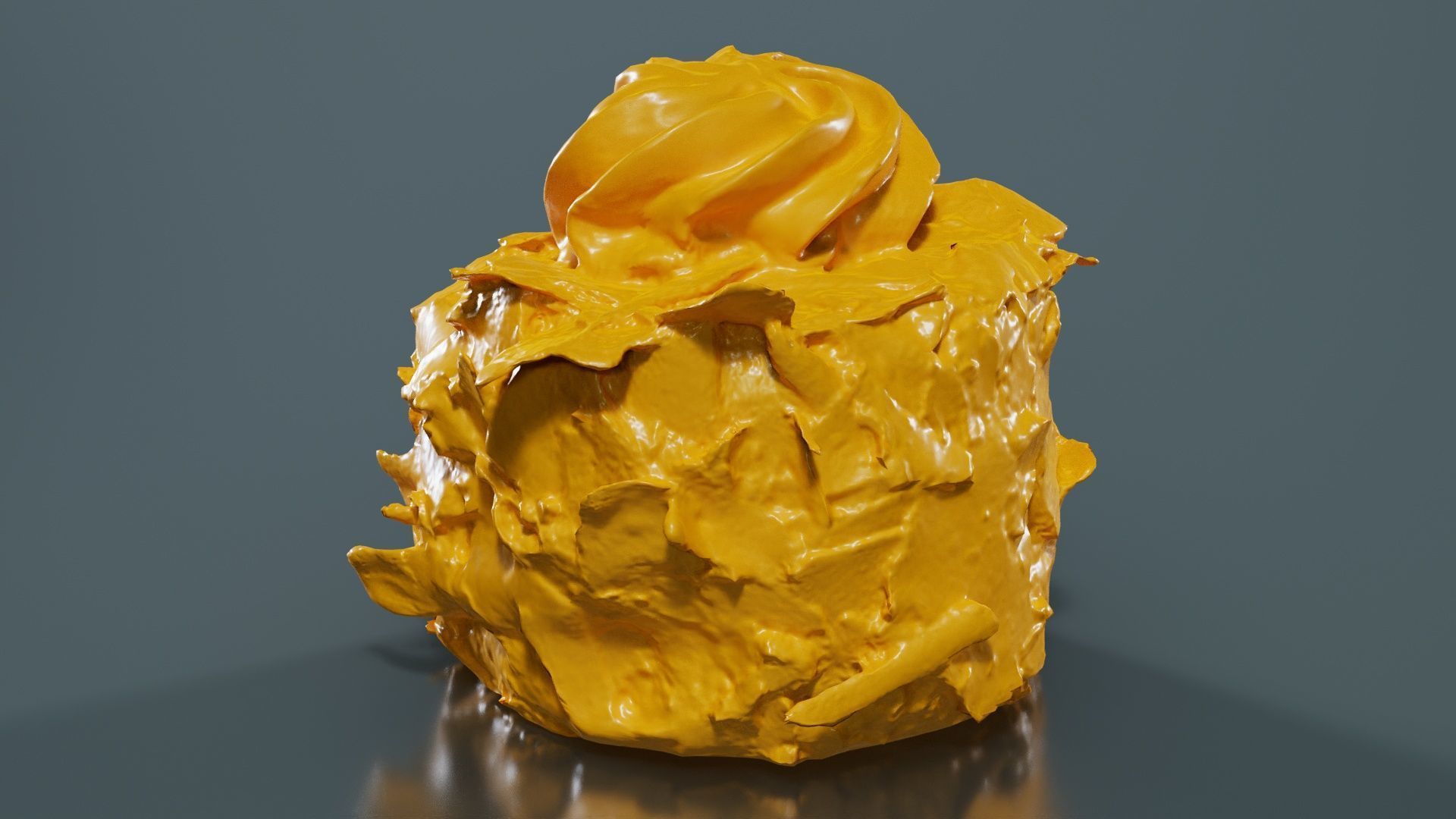 Chocolate Flakes Cake Low-poly 3D model_12