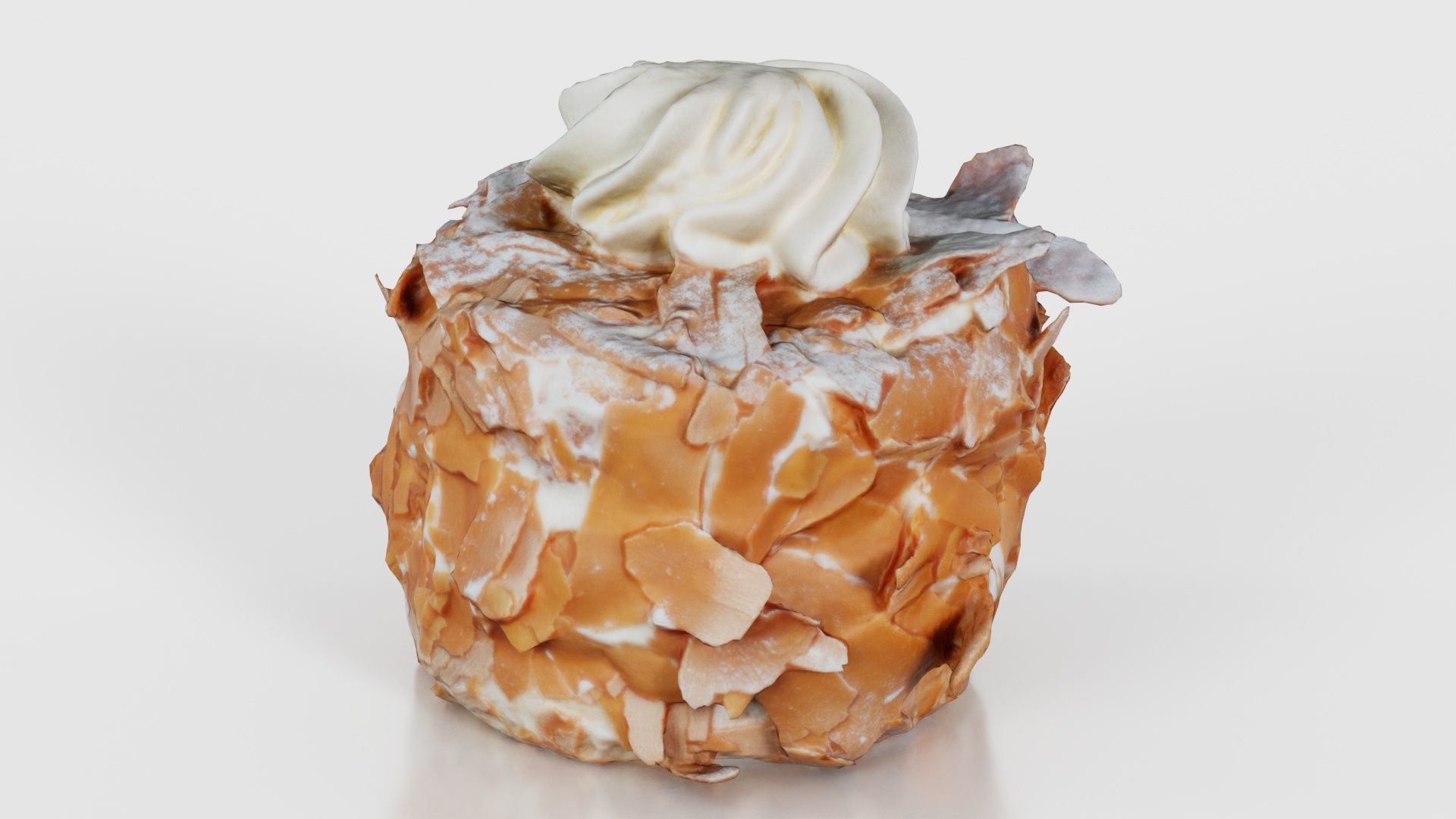 Chocolate Flakes Cake Low-poly 3D model_19