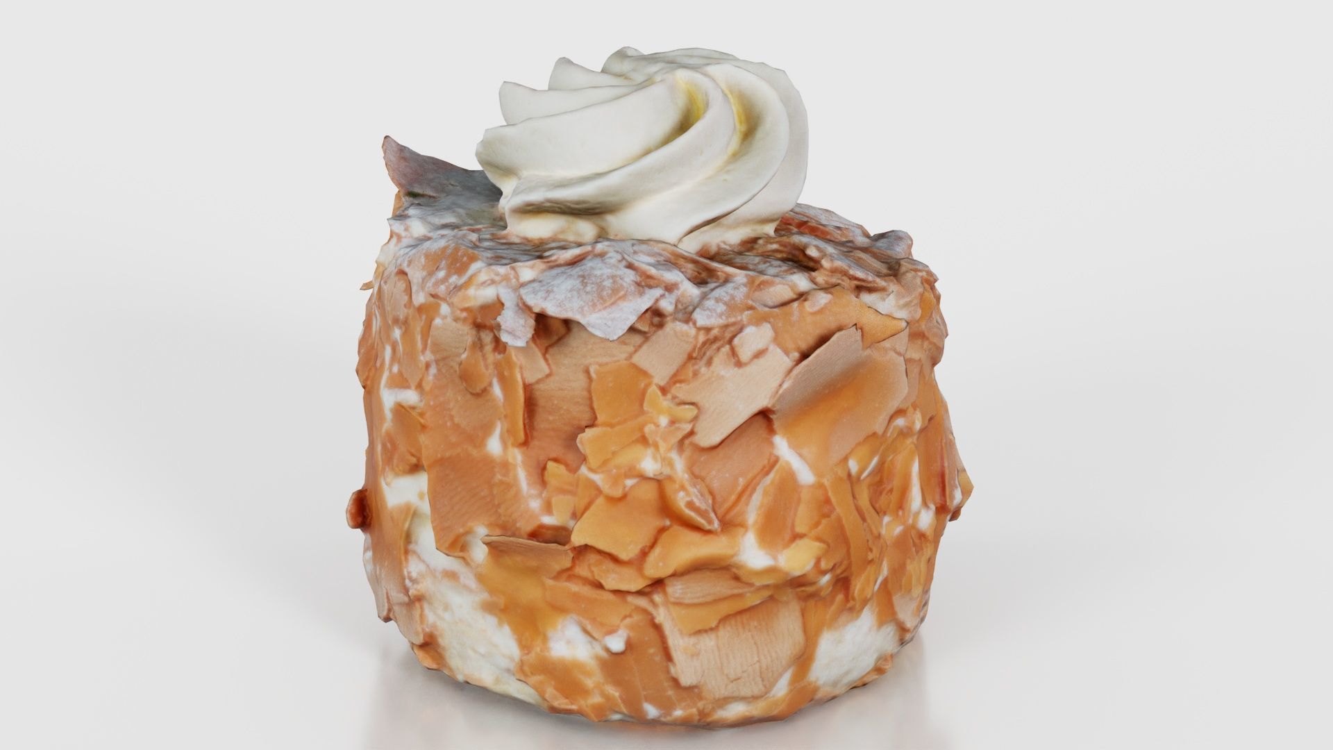 Chocolate Flakes Cake Low-poly 3D model_23