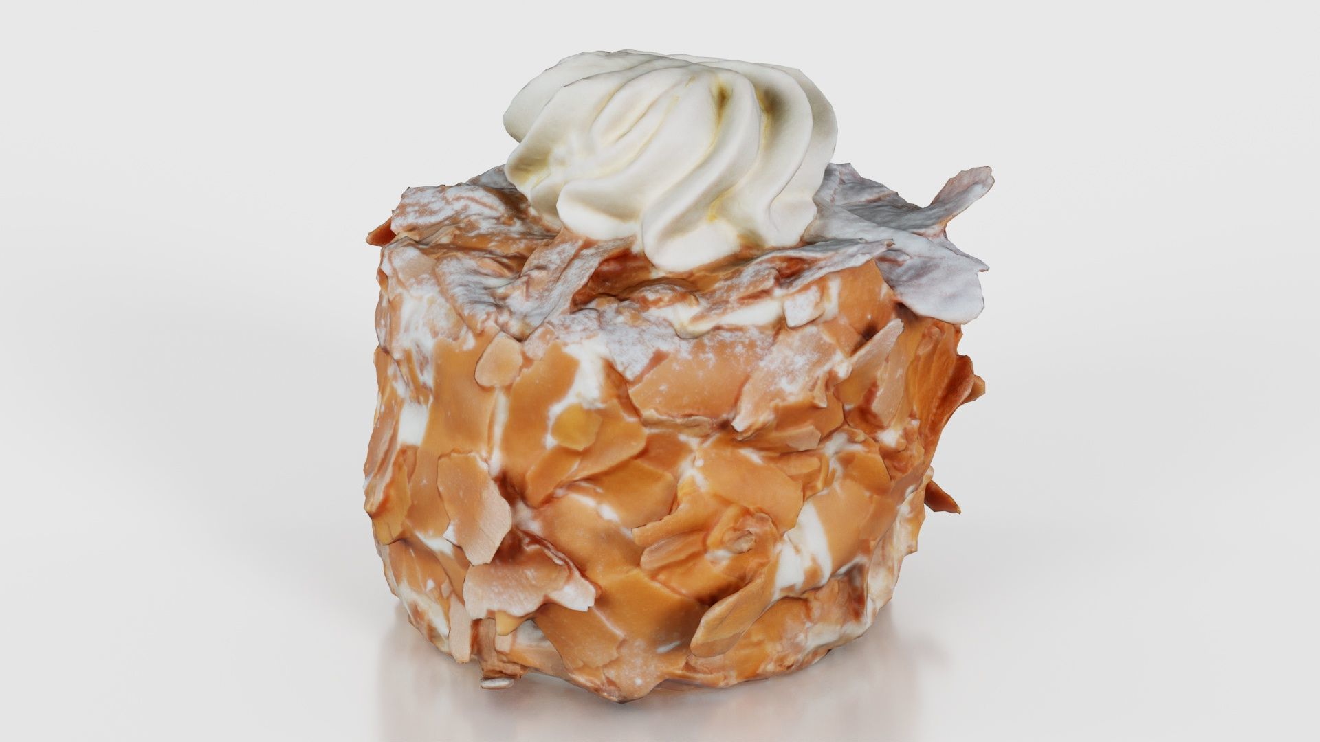 Chocolate Flakes Cake Low-poly 3D model_18