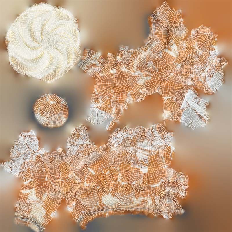 Chocolate Flakes Cake Low-poly 3D model_14