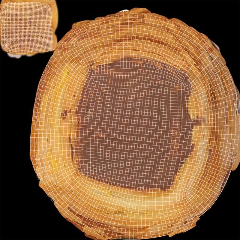 Chocolate Pudding Creme Low-poly 3D model_14