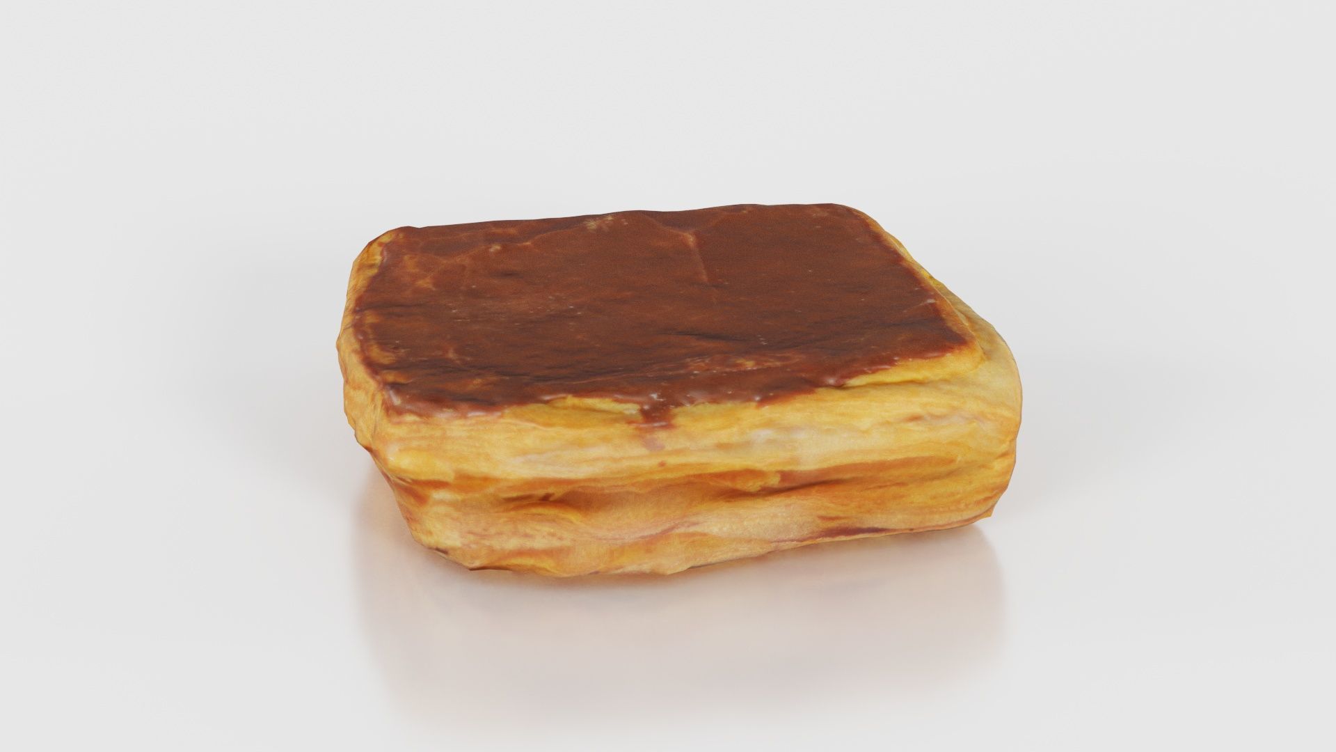 Chocolate Pudding Creme Low-poly 3D model_23