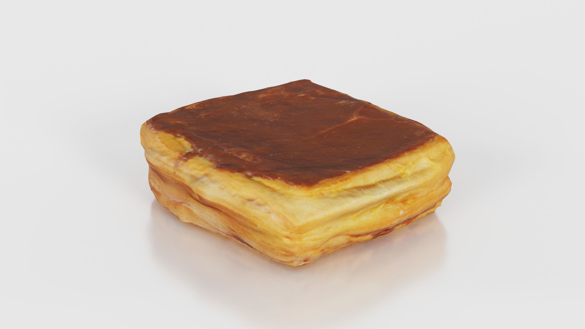 Chocolate Pudding Creme Low-poly 3D model_21