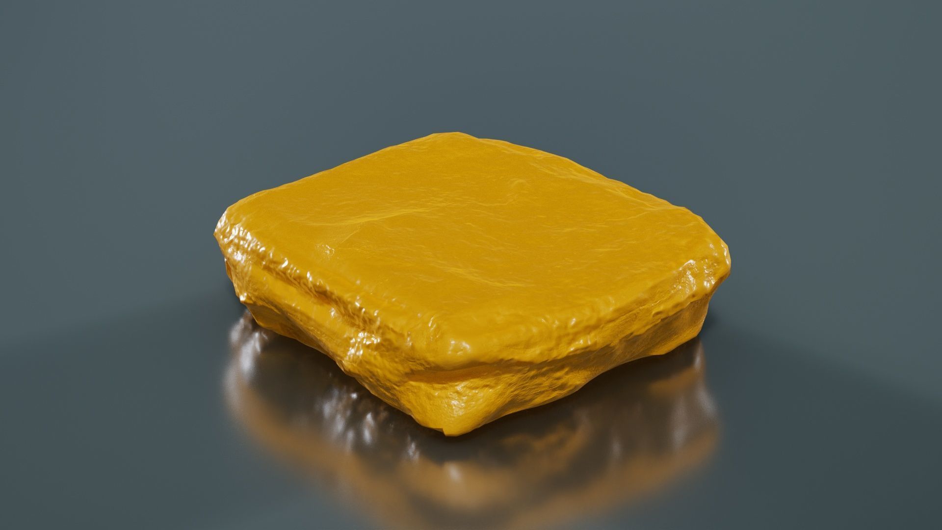 Chocolate Pudding Creme Low-poly 3D model_12