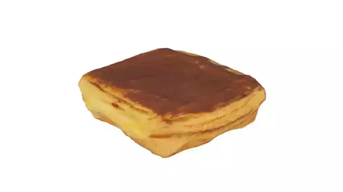 Chocolate Pudding Creme Low-poly 3D model