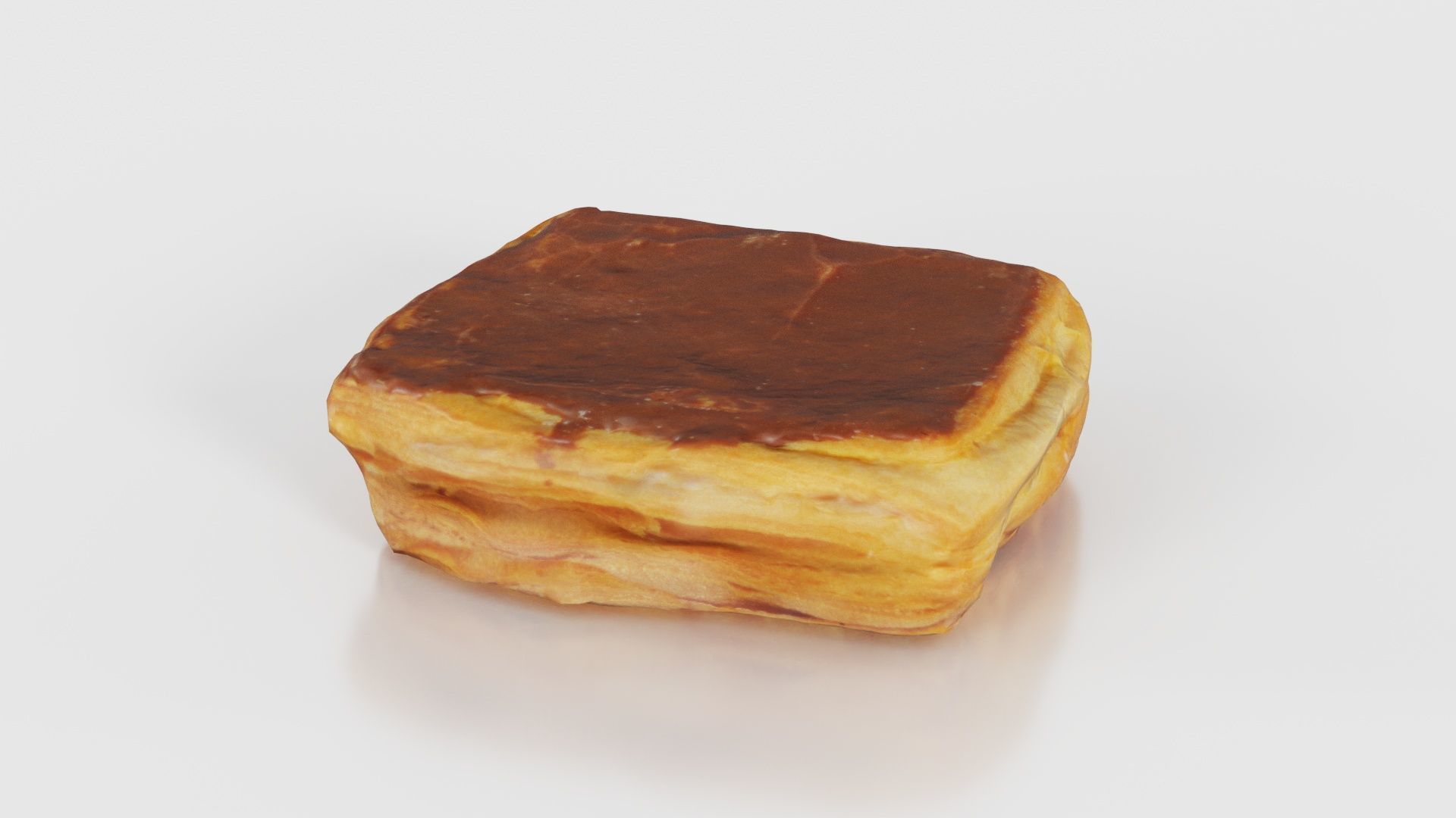 Chocolate Pudding Creme Low-poly 3D model_22